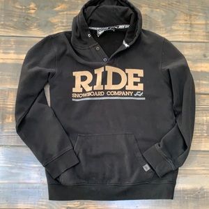 Men’s, Ride Snowboard Company Hoodie, Black, Size L